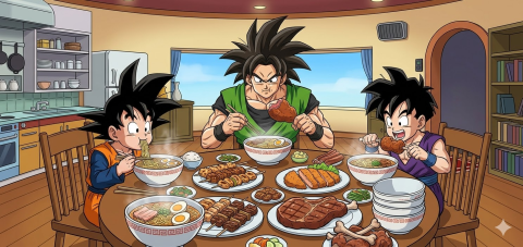 Repas demi-Saiyan