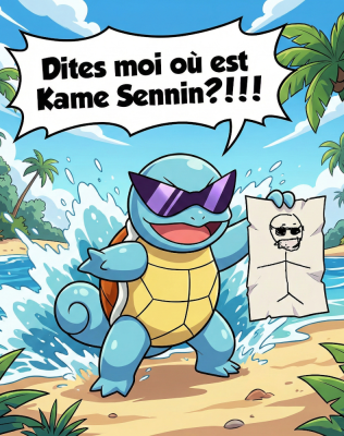 Carapuce cherche Kame Sennin